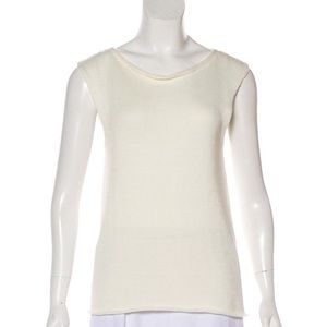 The row Morgan cable knit sleeveless vest Sz S